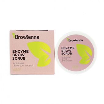 Brow Xenna Энзимный скраб для бровей, Enzyme Brow Scrub, 50 гр